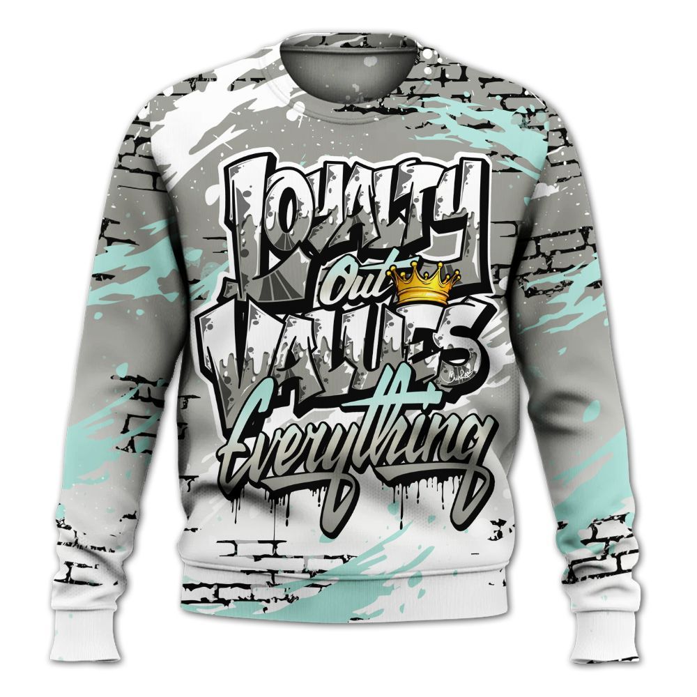 Sweatshirt To Match Low OG Year Of The Snake 1s - Values Of Loyalty Drip All Over Print
