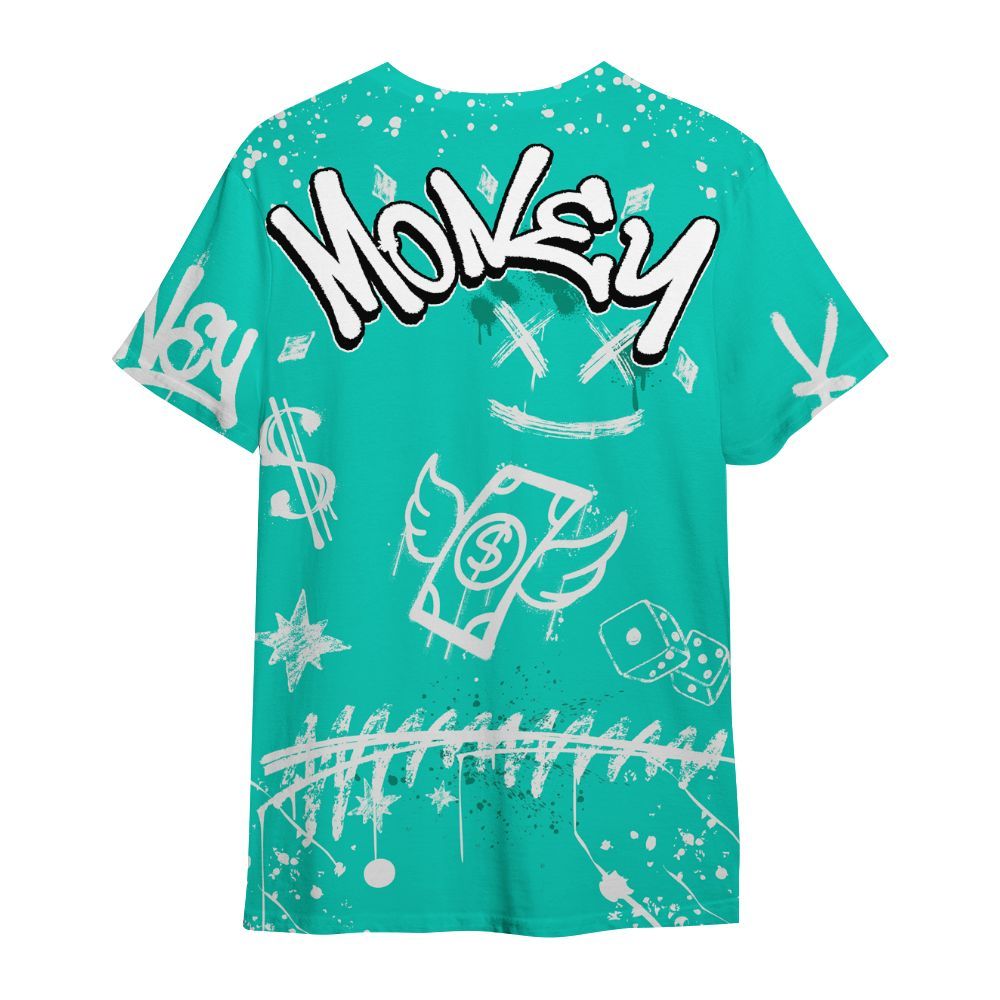 Shirt To Match Dunk Low Clear Jade - Everybody Paid In Full Crayon All Over Print