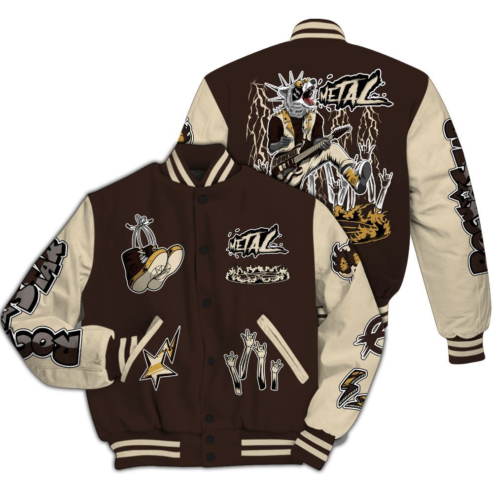 Varsity Jacket To Match 2025 Retro Earth 5s - Punk Rock Raccoon All Over Print