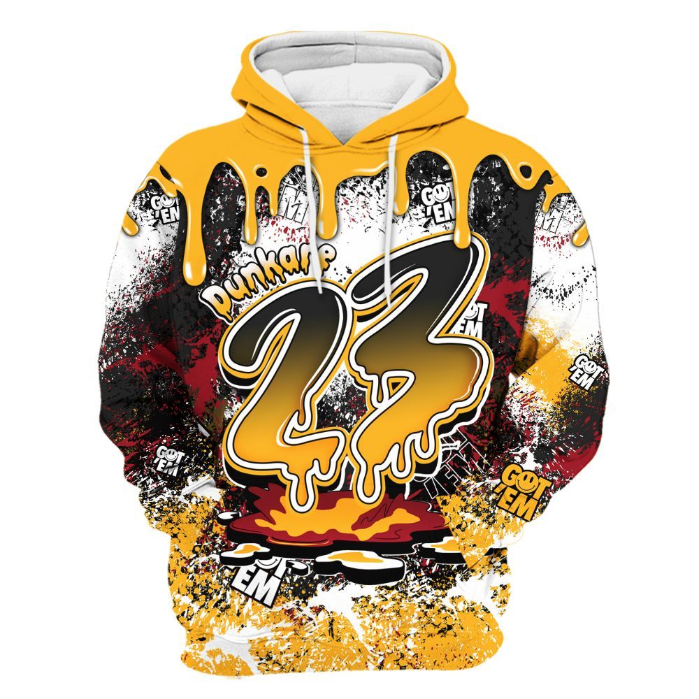 Hoodie To Match White Taxi 12s Shirt, Dripping 23 Drip All Over Print