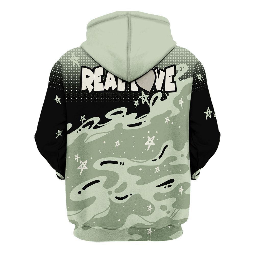 Hoodie To Match Seafoam Sail 4s - Sincere Fondness Bear Stars All Over Print