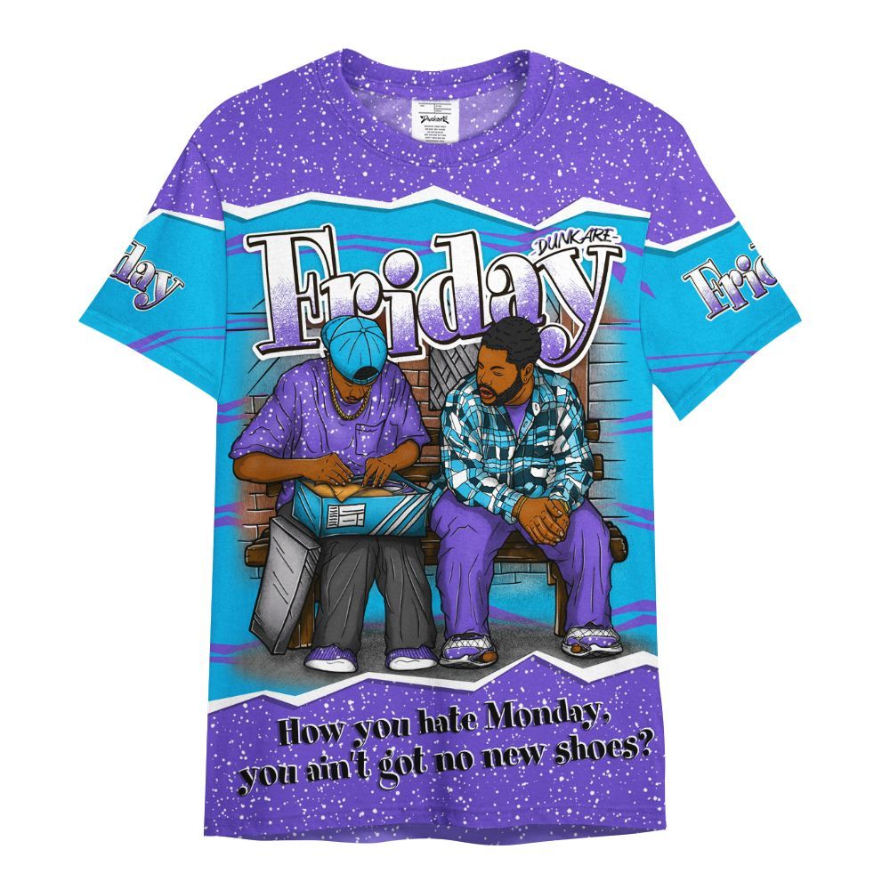 Shirt To Match Retro Aqua 8s - Friday Movie 90s All Over Print