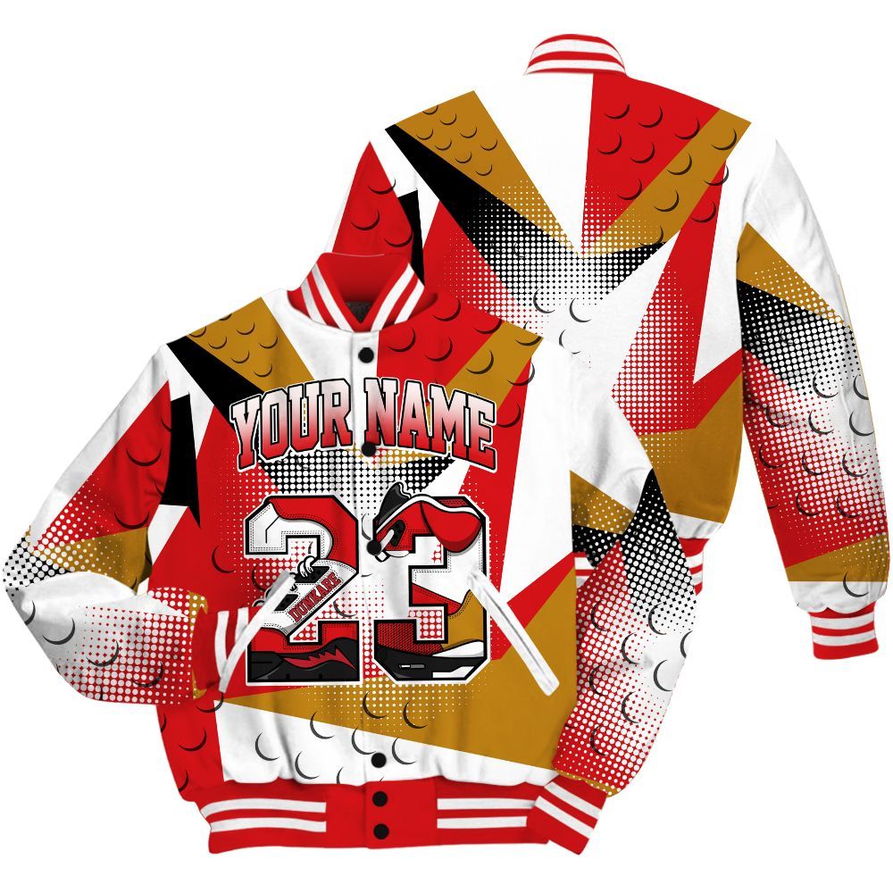 Varsity Jacket To Match Scoot Zeros Retro Portland Shirt, Poly Custom Name Number 23 5s All Over Print