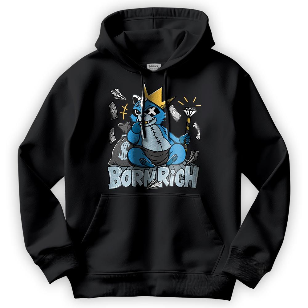 Sweatshirt To Match Hoodie Born Rich Raccoon, Powder Blue 9s Hoodie To Match Sneaker 2404 DNY