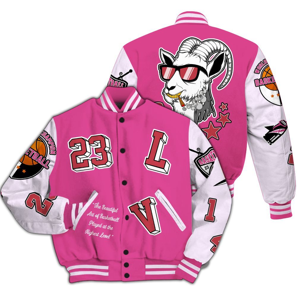 Varsity Jacket To Match KD 4 Aunt Pearl - The GOAT Got Em Streetwear All Over Print