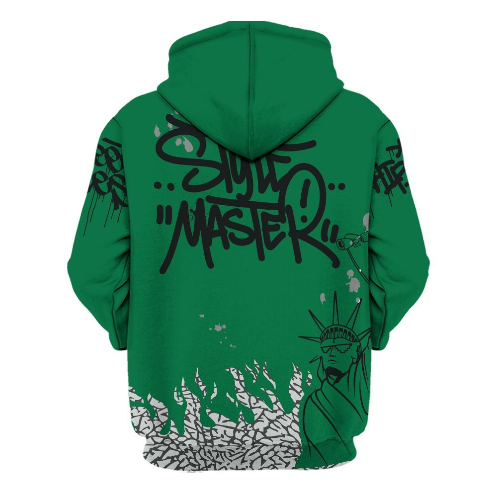 Hoodie To Match Pine Green 3s - Graphic Fck Around Find Out All Over Print