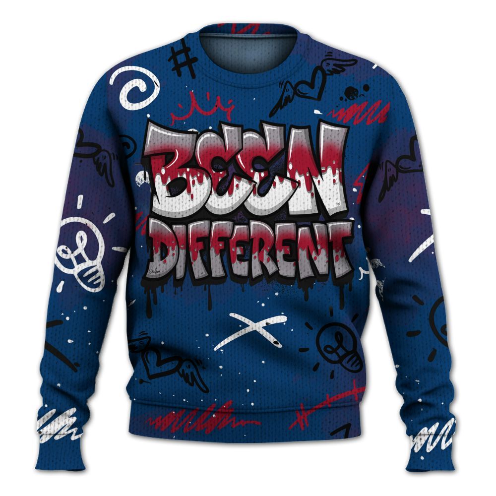 Knitted Sweater To Match Rare Air 4s - Drip Been Di2ferent