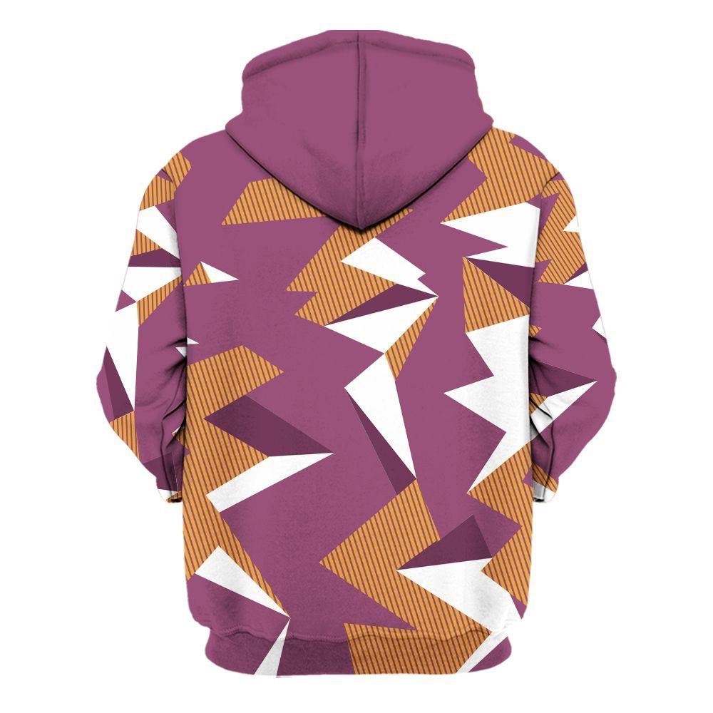 Hoodie To Match High OG Brotherhood 1s - Geometric Camouflage Pattern All Over Print