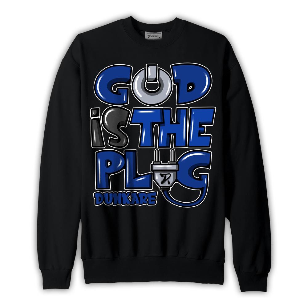 Sweatshirt To match Air Foamposite One Royal Sweatshirt - God Is The Power Cord Graffiti Graphic