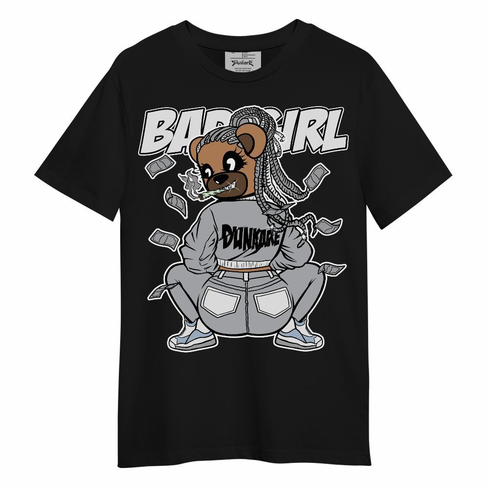 Shirt To Match Low OG Wolf Grey 1s - Rebellious Girl Bear Unisex Shirt