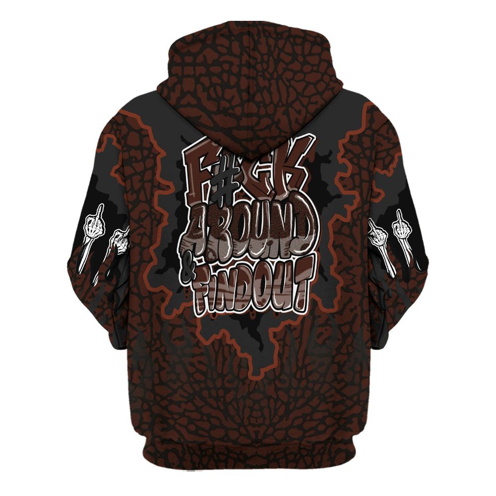 Hoodie To Match Air Force 1 Low Halloween Skull 2024 - F Around Find Out Graphic Trapped All Over Print