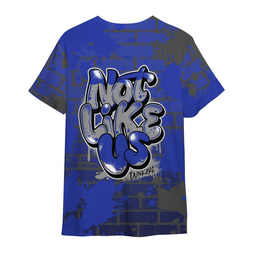 Shirt To Match Air Max Plus Black Racer Blue - None Like Us Graphic Brick Art All Over Print