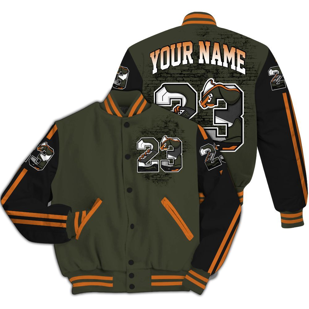 Varsity Jacket To Match Retro Undefeated 4s - Custom Name 23 5s All Over Print