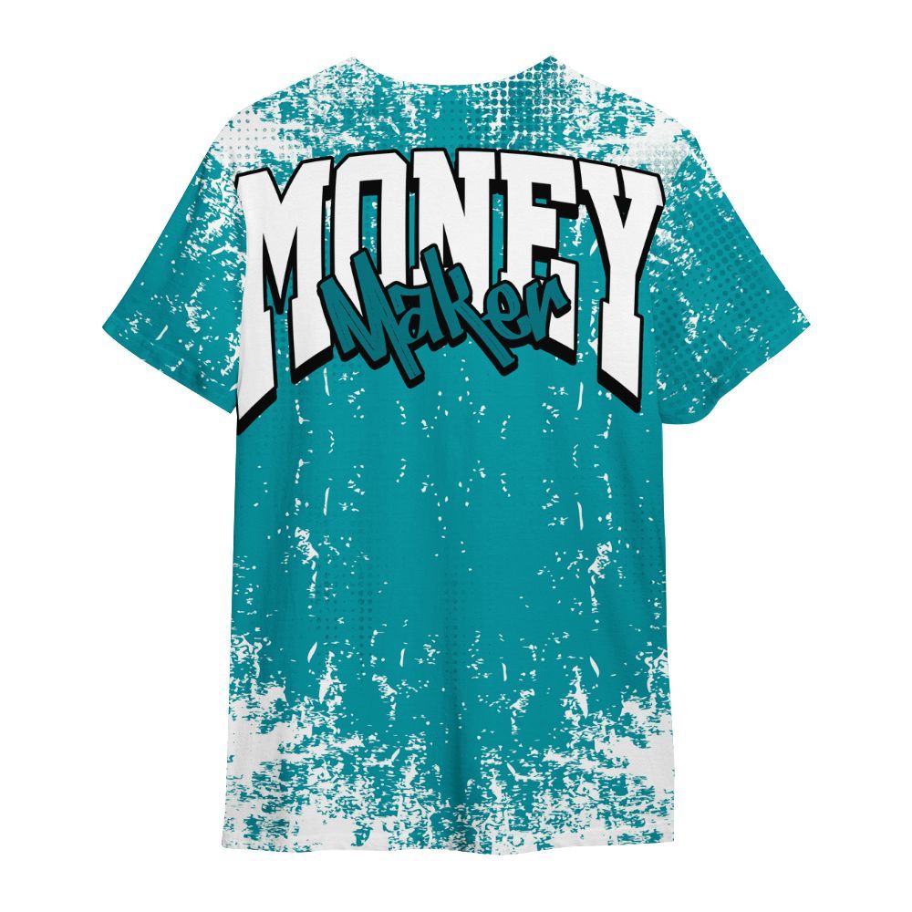 Shirt To Match Air Griffey Max Aquamarine 1s - Move In Silence Money Street Retro All Over Print