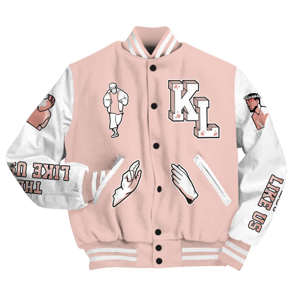 Varsity Jacket To Match Low Legend Pink 11s - Dislike Us Graphic All Over Print