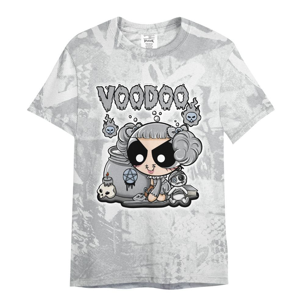 Shirt To Match Low OG Wolf Grey 1s - Voodooz Heart Grunge All Over Print