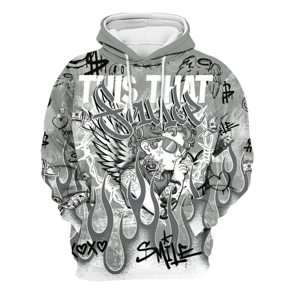 Dunkare Paris Olympics 4s Shirt, This That Sauce Angel All Over Print Unisex Hoodie