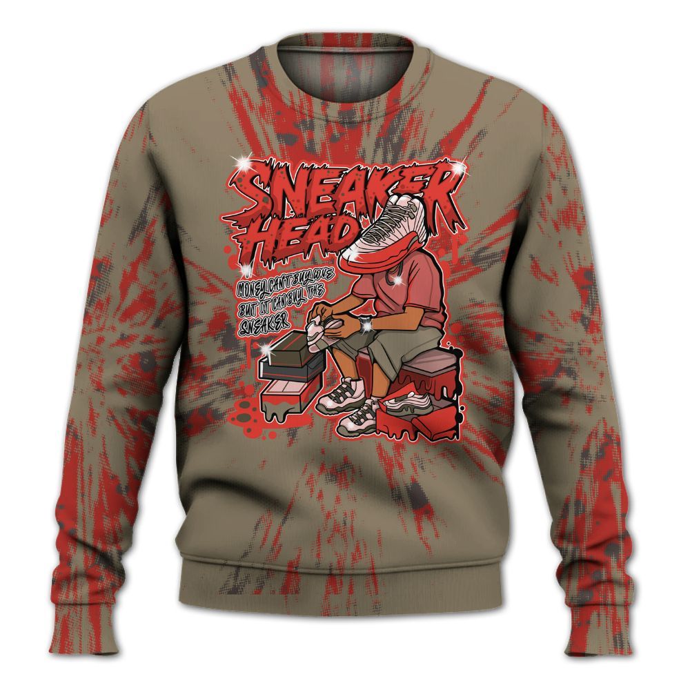 Sweatshirt To Match Olive 9s - Sneakers Headache Graphic Luxury All Over Print