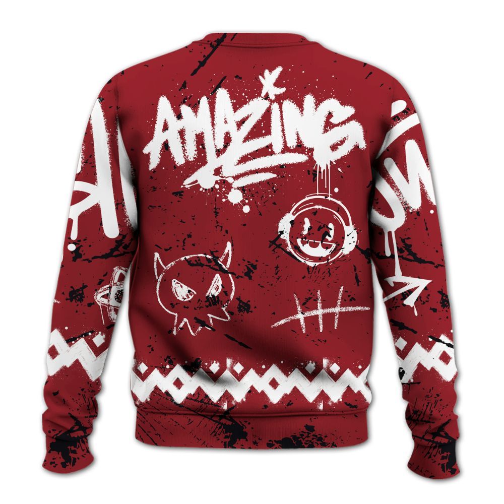 Sweatshirt To Match High Black Toe Reimagined 1s - Friday Sneaker Crayon All Over Print