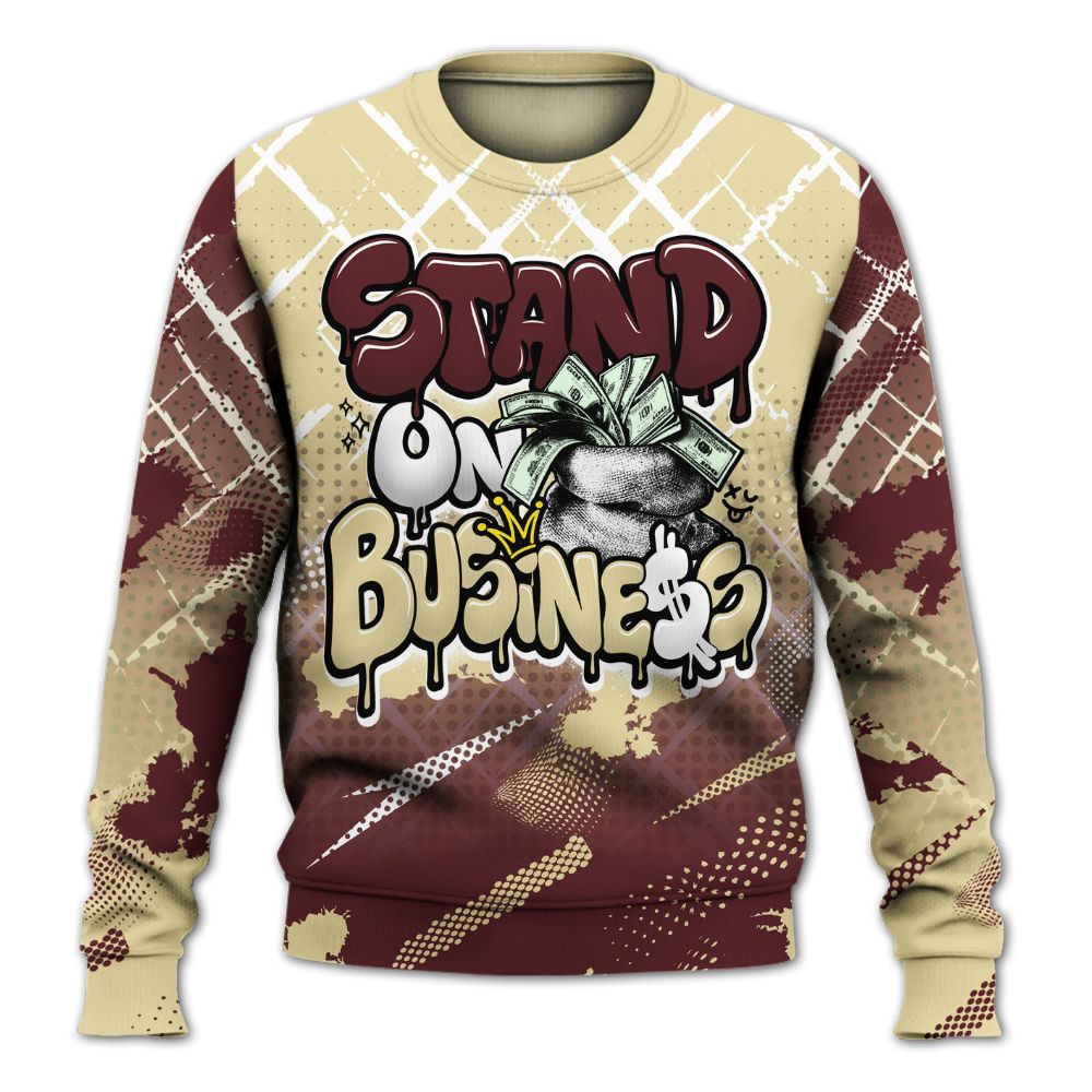 Sweatshirt To Match Women Phantom 12s - Halftone Stand Business Dripping All Over Print