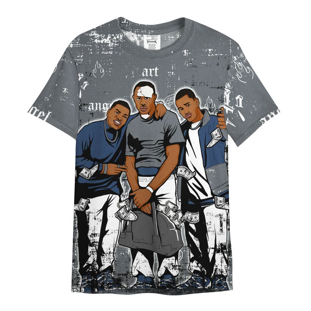 Shirt To Match Flint Grey 9s - Paid In Full Money All Over Print