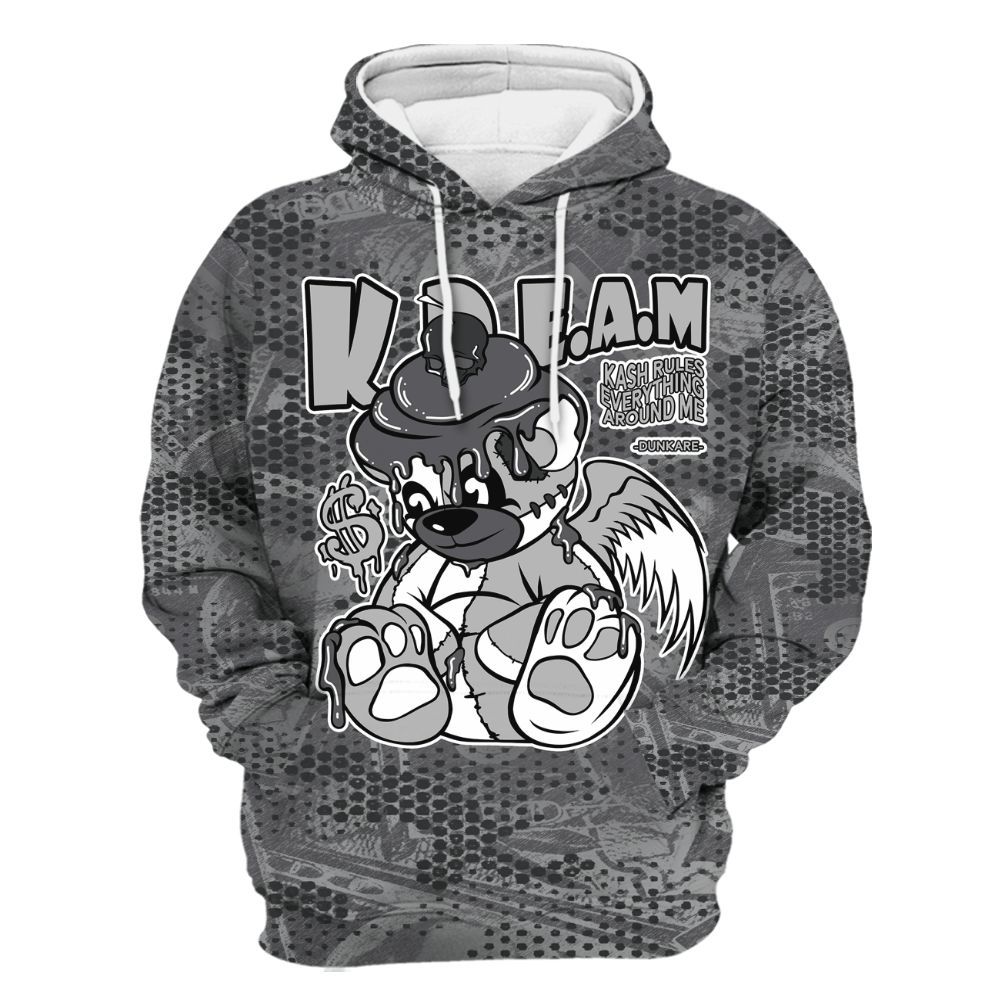 Hoodie To Match White Thunder 4s - Loot Bear All Over Print