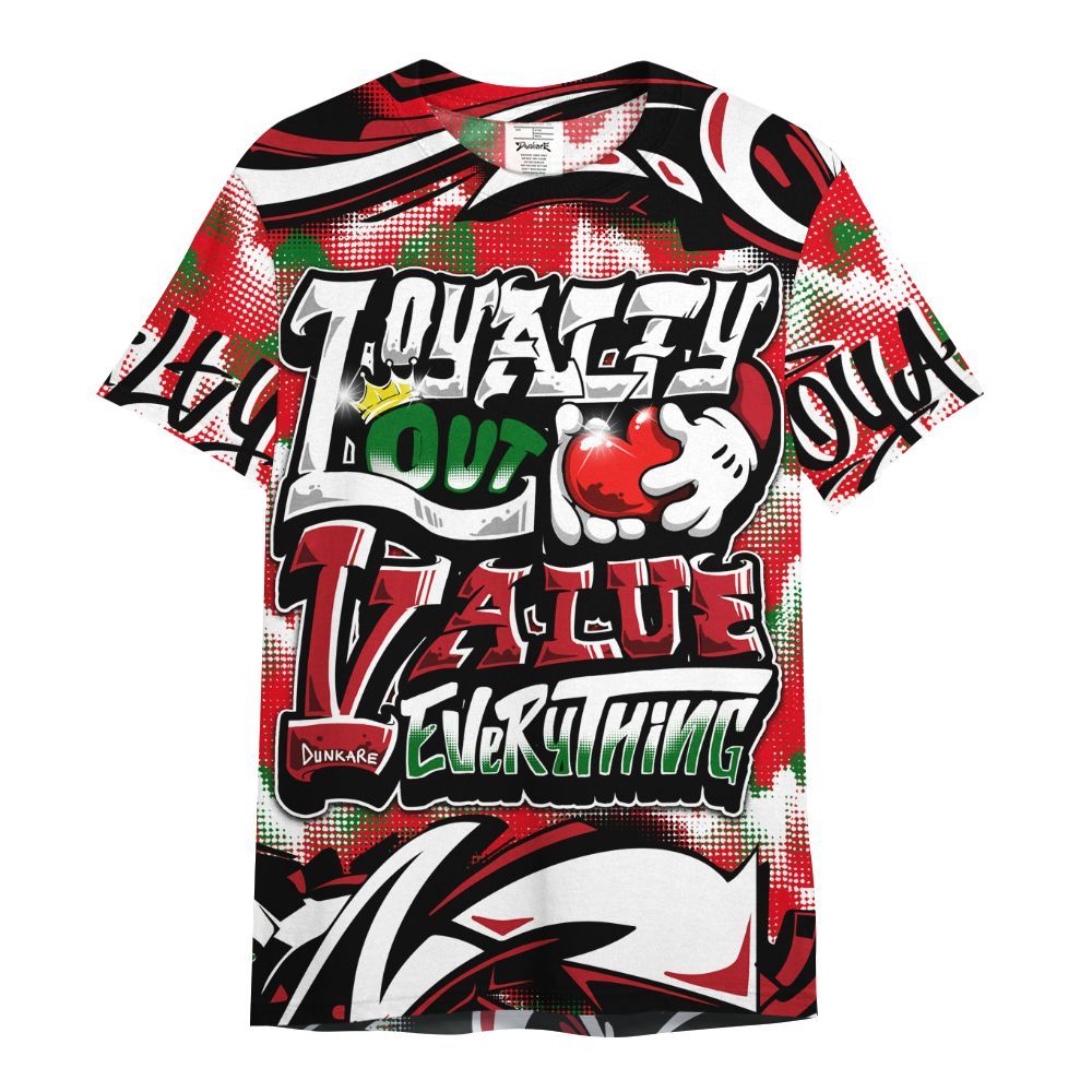 Shirt To Match Chicago 13s - Loyalty Out Value Graffiti All Over Print