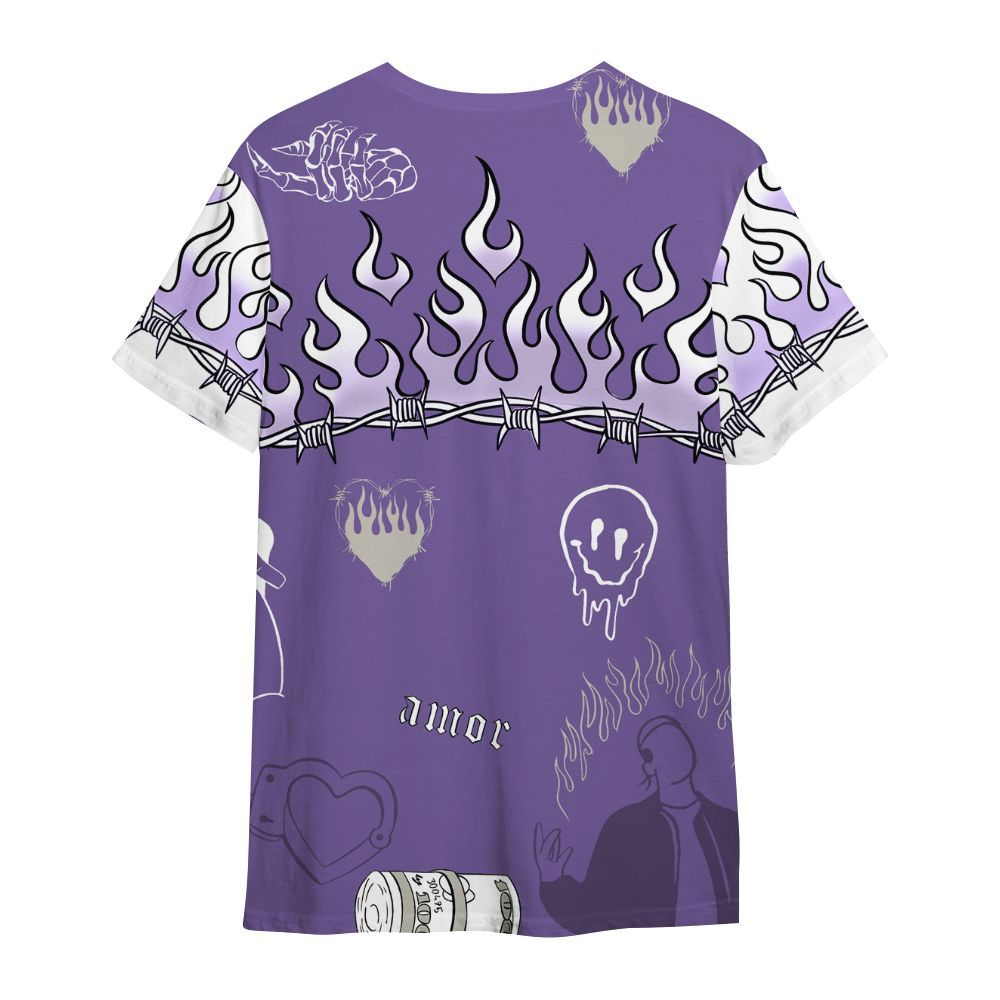 Shirt To Match Dunk Low Black Raspberry - Snake Trust No One All Over Print