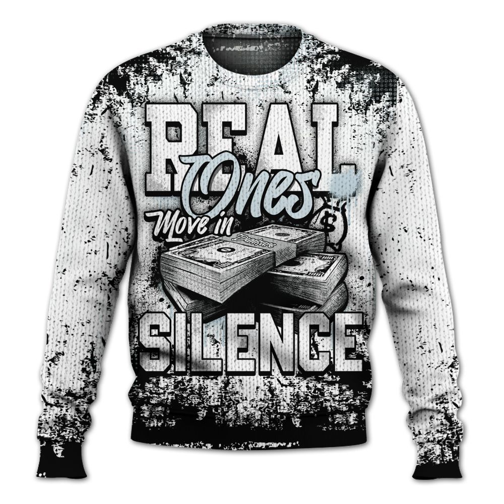 Knitted Sweater To Match Kobe 9 Protro Halo - Move In Silence Money Street Retro