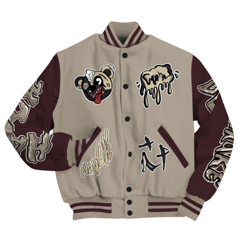 Varsity Jacket To Match AMM Retro Phantom 4s - Havok Bear All Over Print