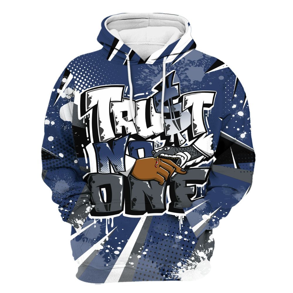 Hoodie To Match Retro Flint 13s - Poly Trust No One Dripping All Over Print