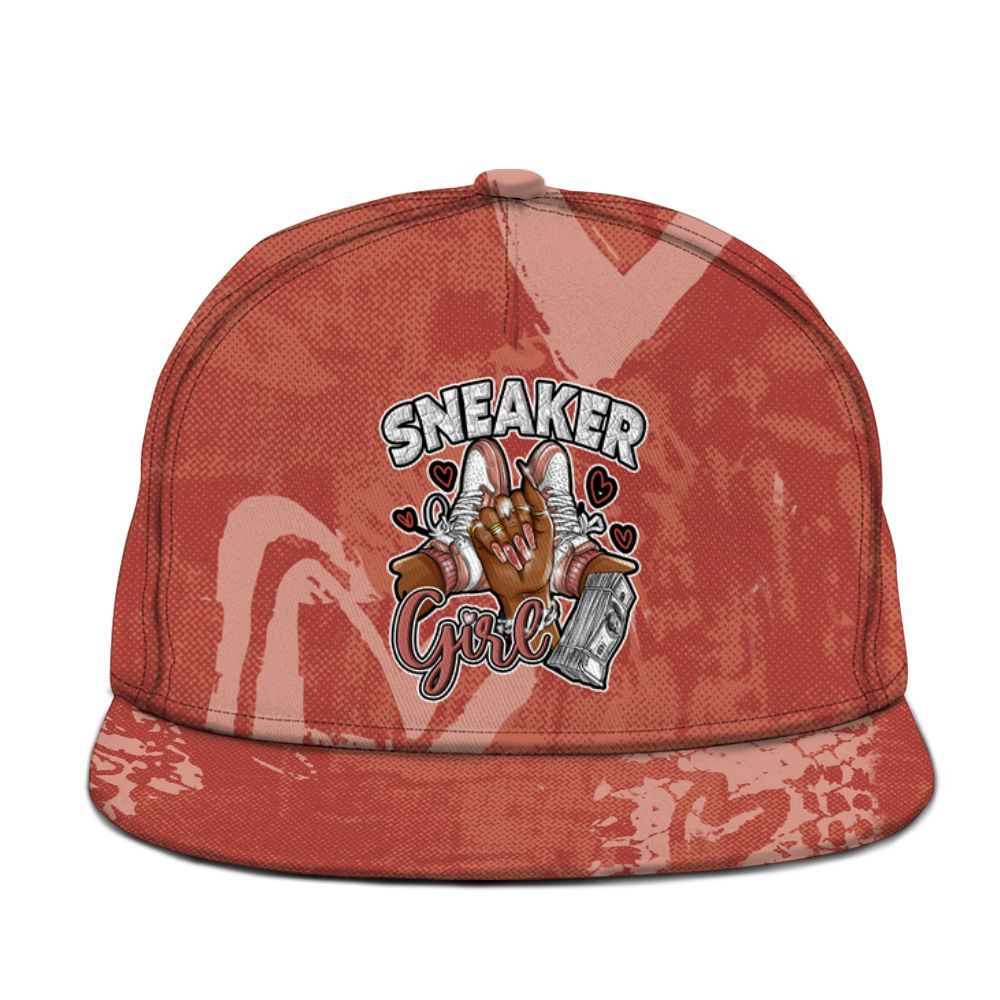 Snapback To Match Dune Red 13s - Sneakerz Girlz Heart Grunge Graphic