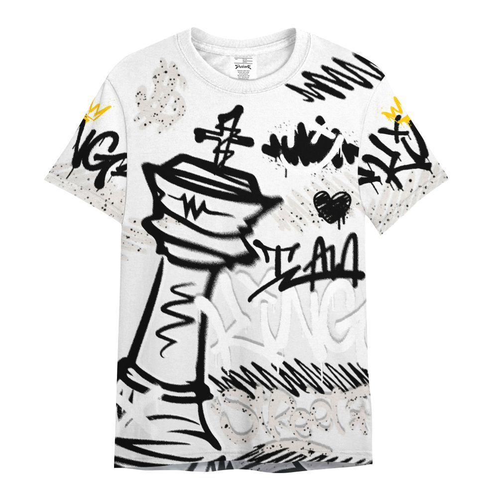 Shirt To Match Retro Reverse Metallic 5s - Street King Chess Streetwear All Over Print