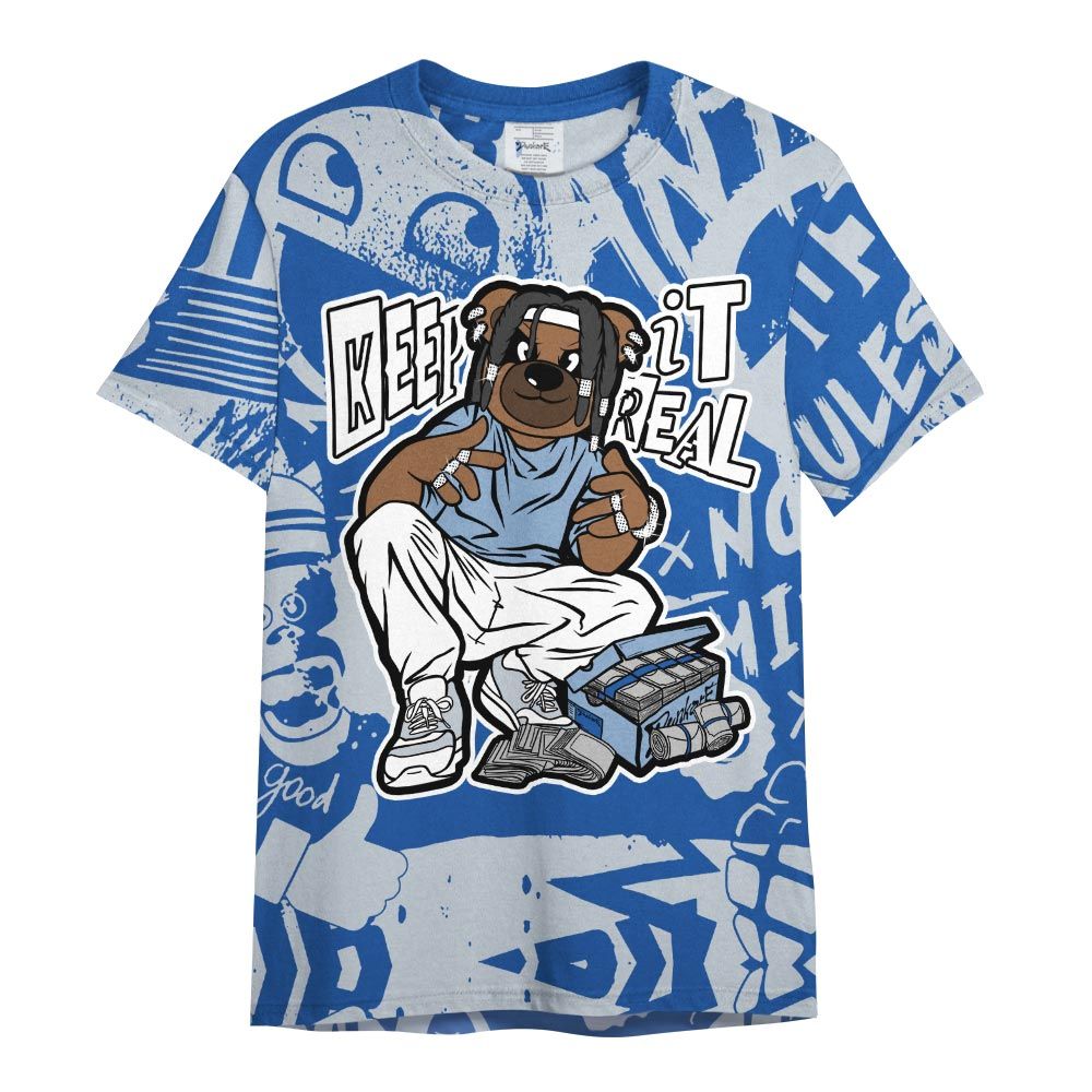 Shirt To Match Low Space Royal 11s - Keep_in Auth Bear Monogram Graffiti Shirt Unisex