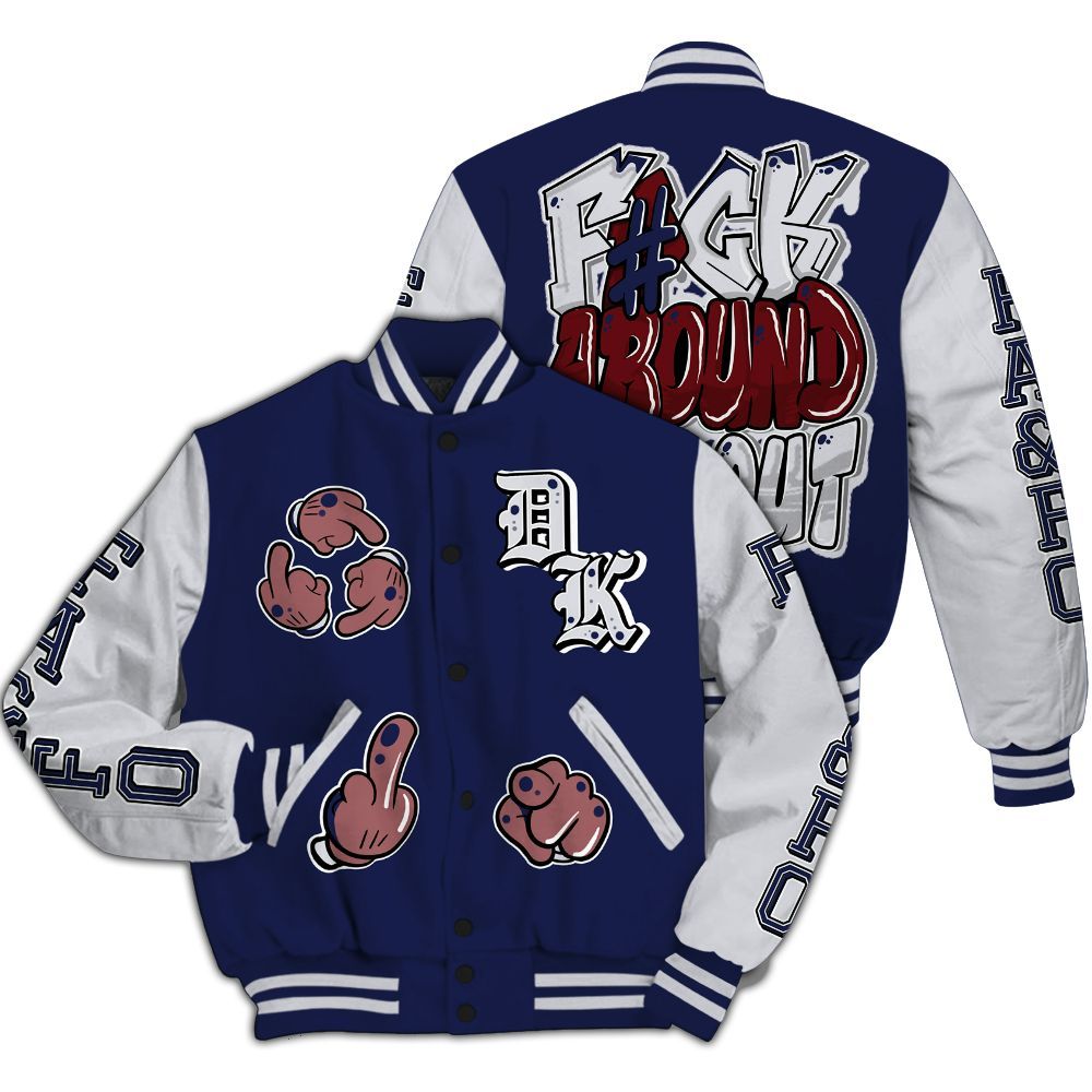 Varsity Jacket To Match Air Max DN Team USA - F Around Find Out Graphic All Over Print