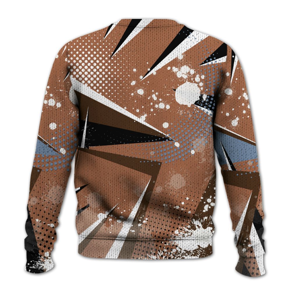 Knitted Sweater To Match Air Foamposite Metallic Copper - Poly Trust No One Dripping