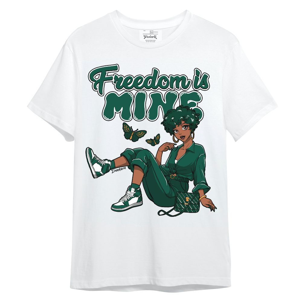 Shirt To Match Oxidized Green 4s - Freedom Is Mine Unisex Shirt