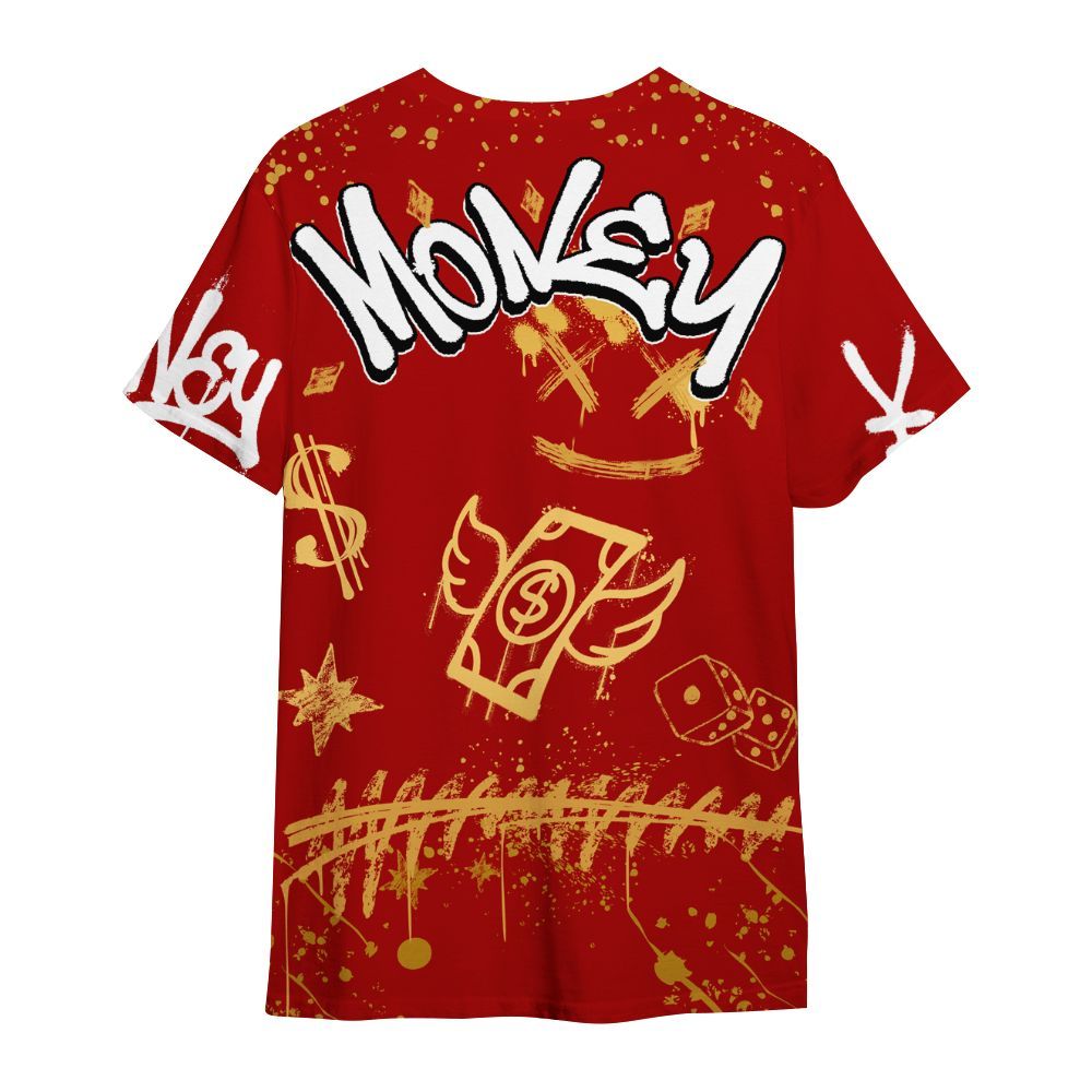 Shirt To Match OG Low Last Dance At The Garden 1s - Everybody Paid In Full Crayon All Over Print