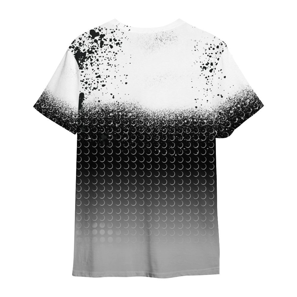 Shirt To Match Low 85 Metallic Black 1s - Halftone Time Is Money All Over Print
