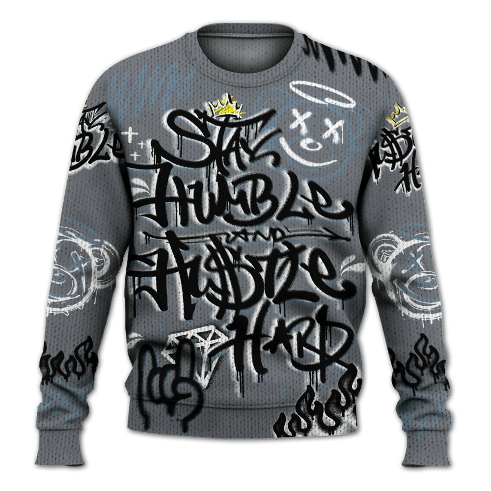 Knitted Sweater To Match Air Max DN Silver Bullet - Humble Drip Streetwear Graffity