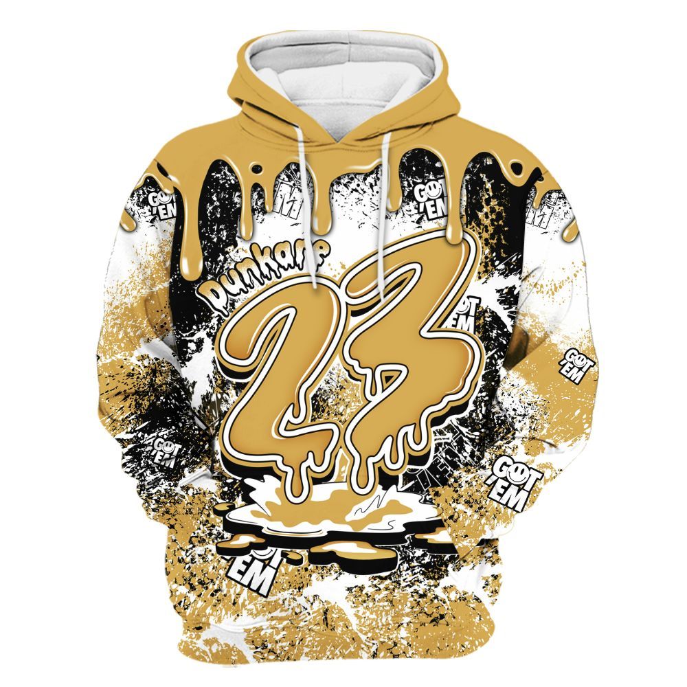 Hoodie To Match Retro Light Ginger 14s - Dripping 23 Drip All Over Print