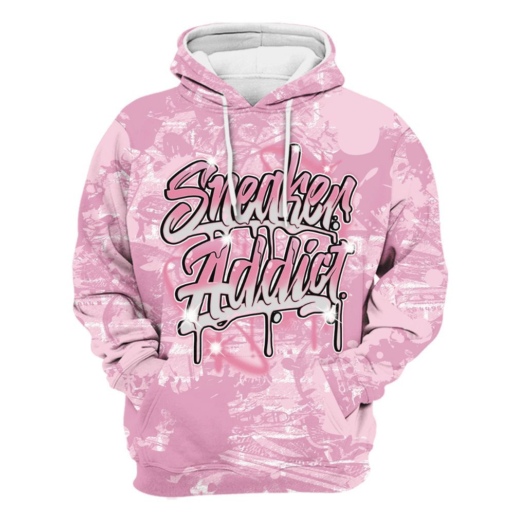 Hoodie To Match Orchid 4s - Addiction Sneakers Graphic Street Art All Over Print