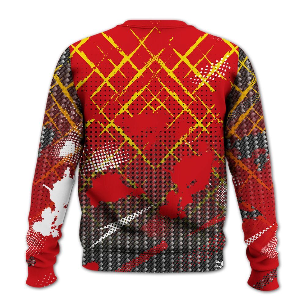 Sweatshirt To Match Ferrari 14s - Halftone Stand Business Drip All Over Print