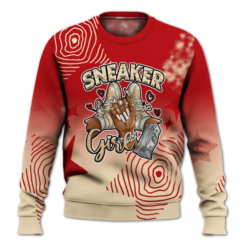 Sweatshirt To Match Dunk Low Strawberry Waffle - Sneakerz Girlz Unique Starz All Over Print
