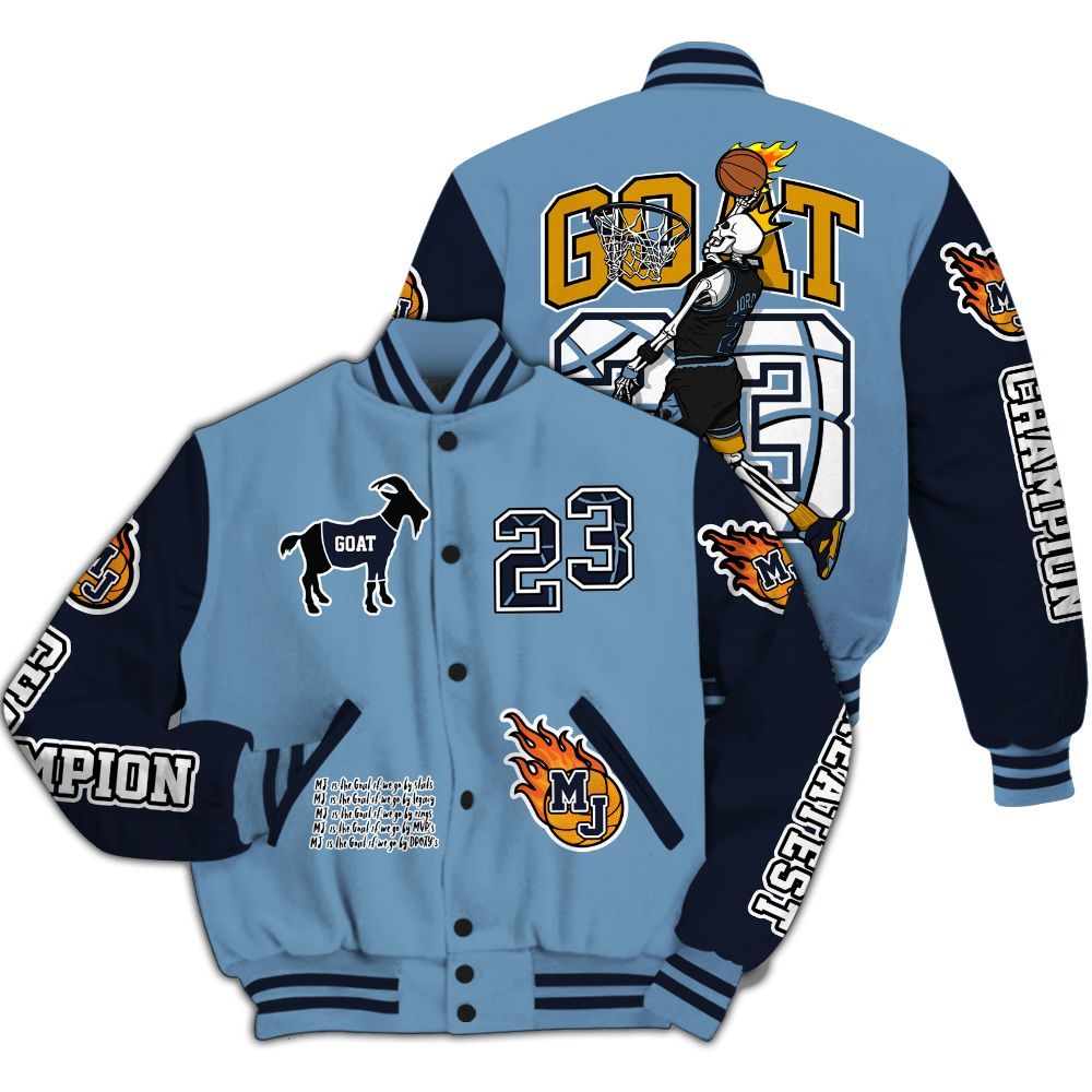 Varsity Jacket To Match High OG First In Flight 1s - 23 G.0.A.T Jump Up Basketball All Over Print