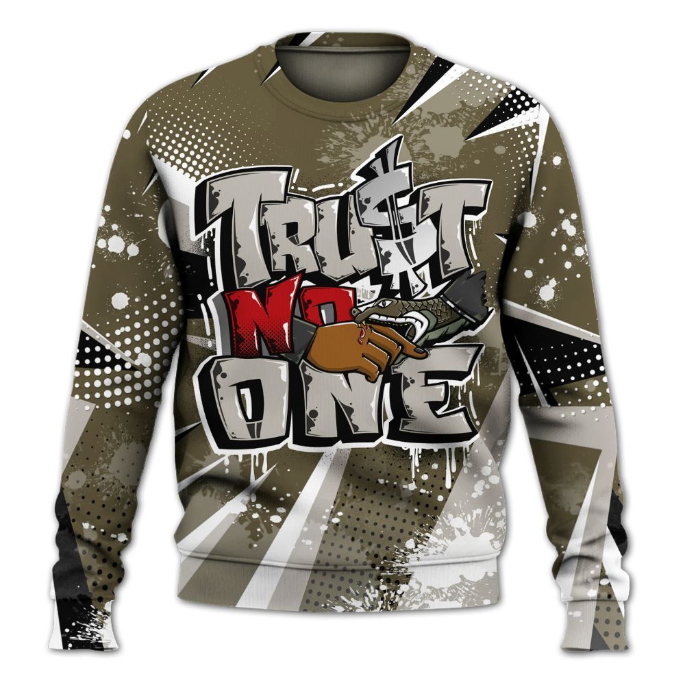 Sweatshirt To Match Dunk Low Year Of The Snake - Poly Trust No One Dripping All Over Print