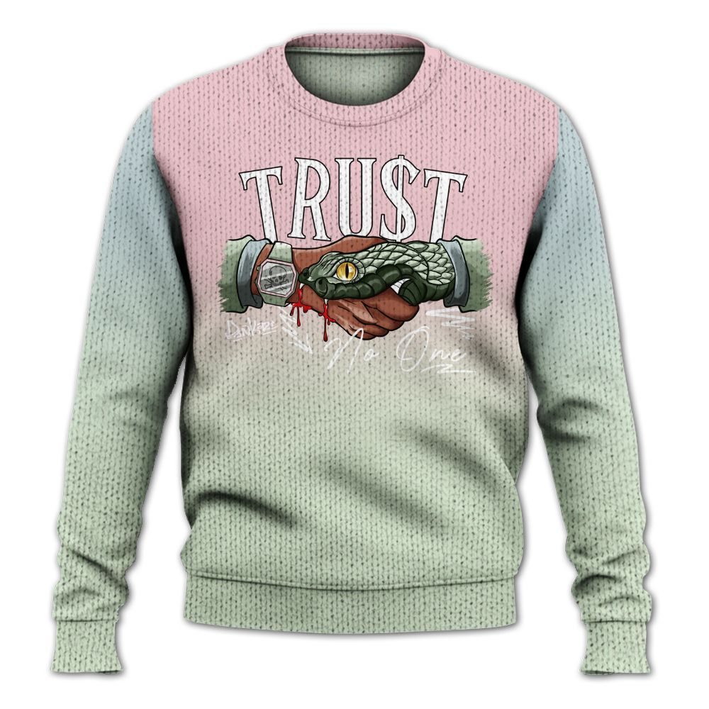 Sweater To Match Spring Is In The Air 3s - Snake Trust No One Drip Graphic