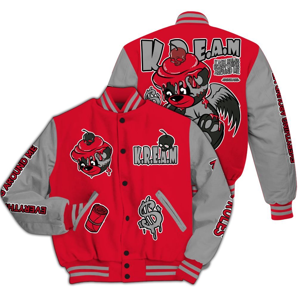 Varsity Jacket To Match Air Max Sunder Gore Tex Fire Red - Loot Bear All Over Print