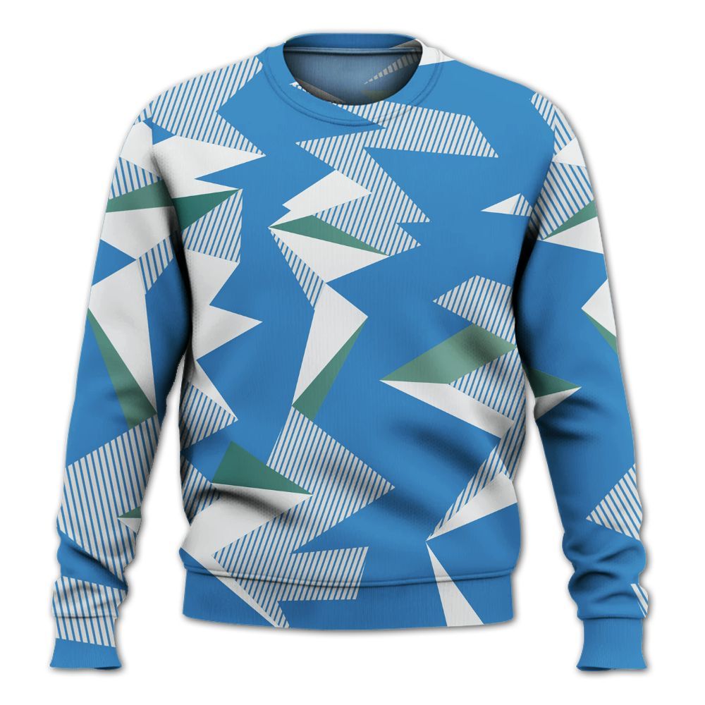 Sweatshirt To Match Low Carolina 17s - Geometric Camouflage Pattern All Over Print