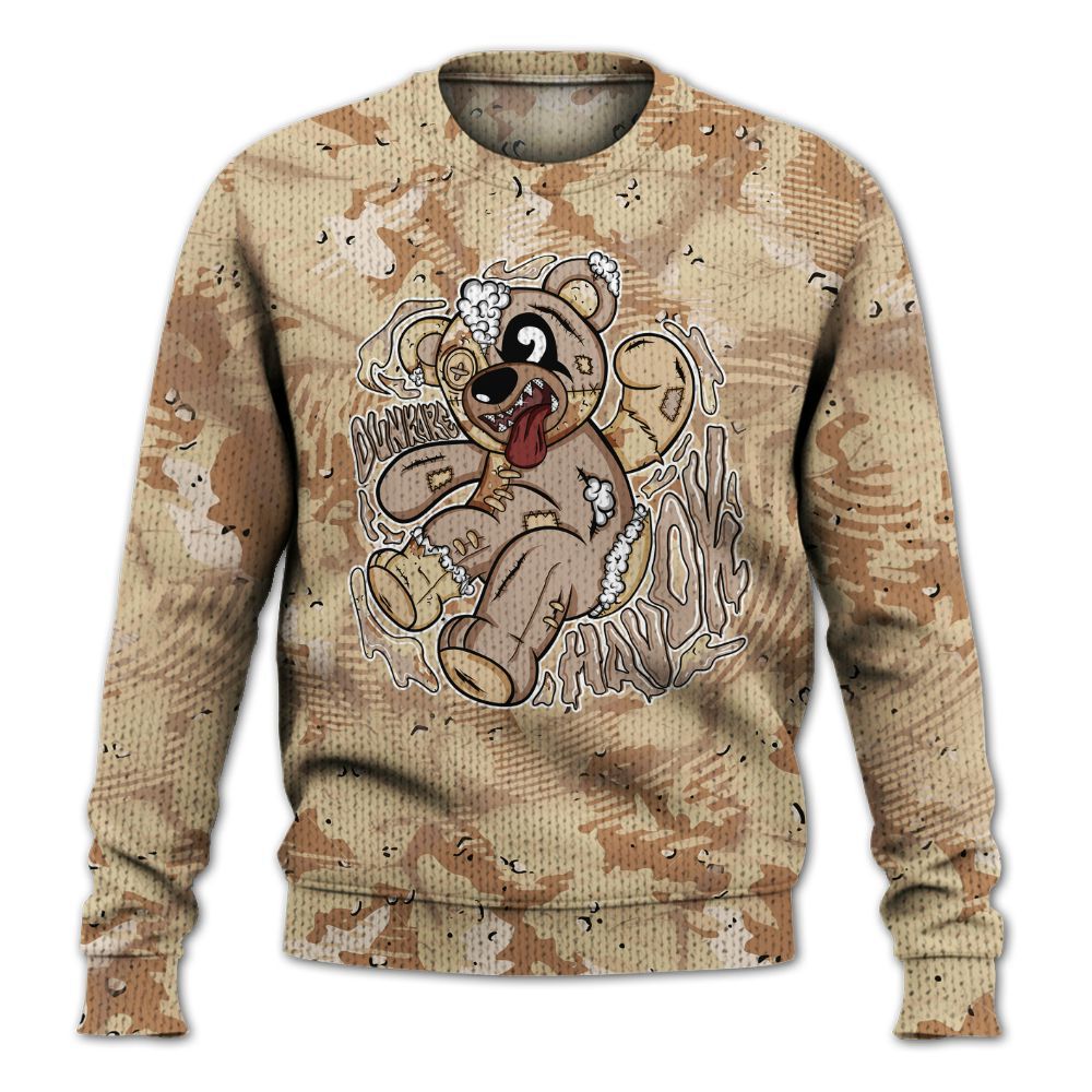 Knitted Sweater To Match Desert Camo 3s - Havok Bear